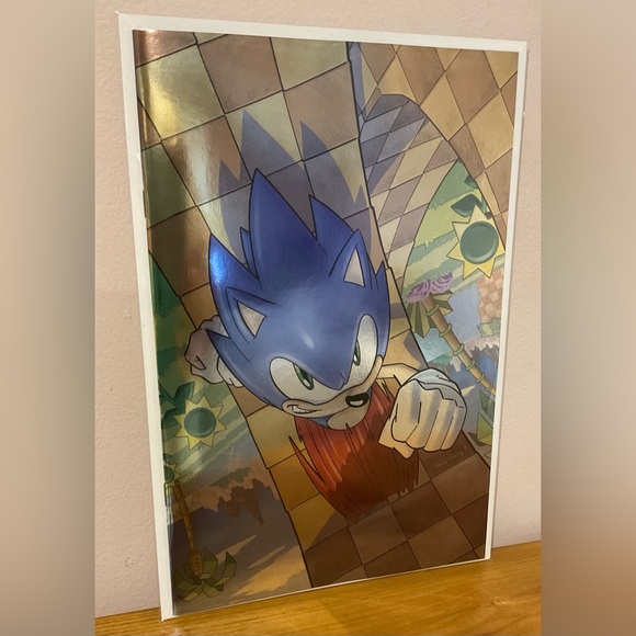 Sonic # 1 Virgin FOIL Variant C2e2 Exclusive LTD 500 Variant Cover = 2 # 1Foils - Picture 4 of 9